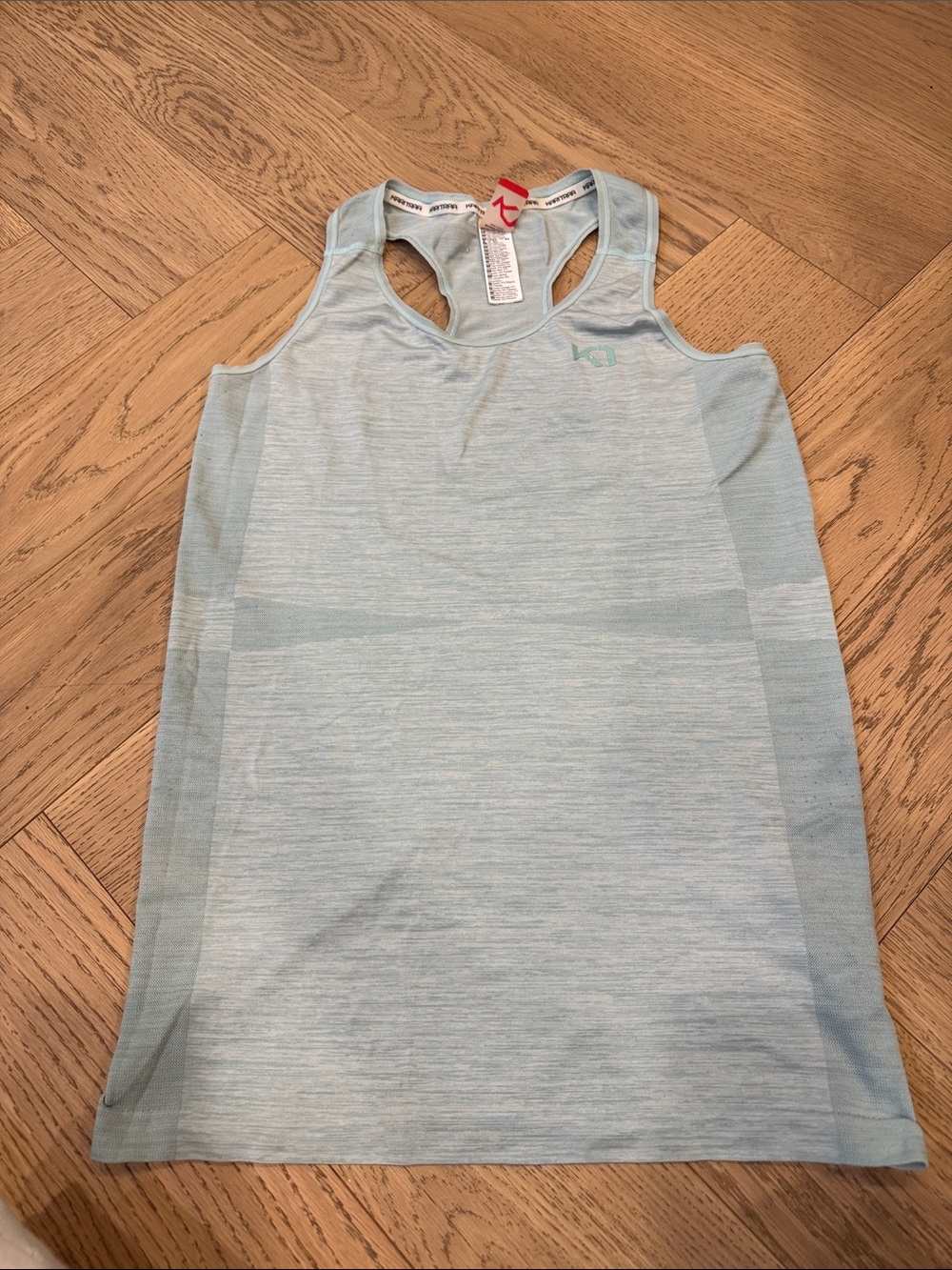 Kari Traa Pale Aqua Seamless Sports Tank Top Like New